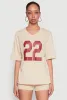 22 V Neck Football T Shirt sold by Rainbow