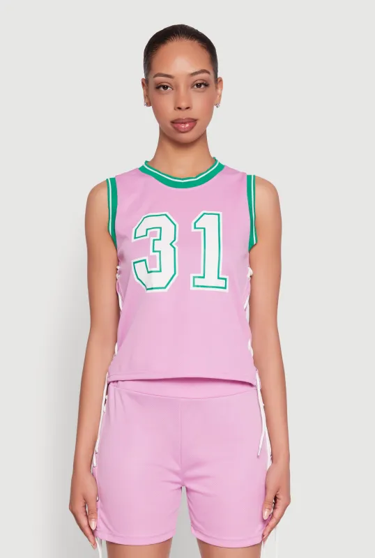 31 Graphic Contrast Trim Jersey sold by Rainbow