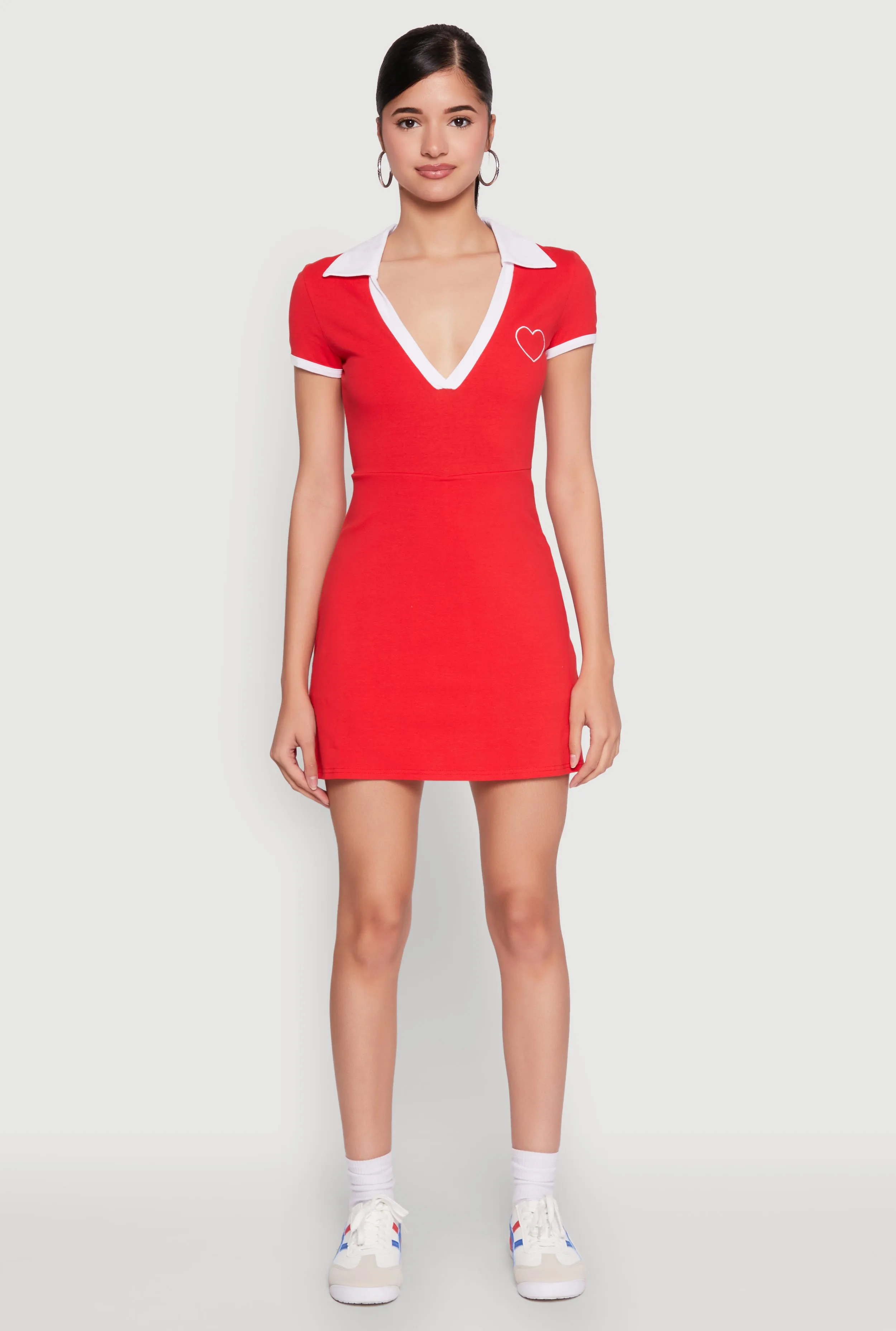 Contrast Trim Johnny Collar Polo Dress sold by Rainbow product image thumbnail 2