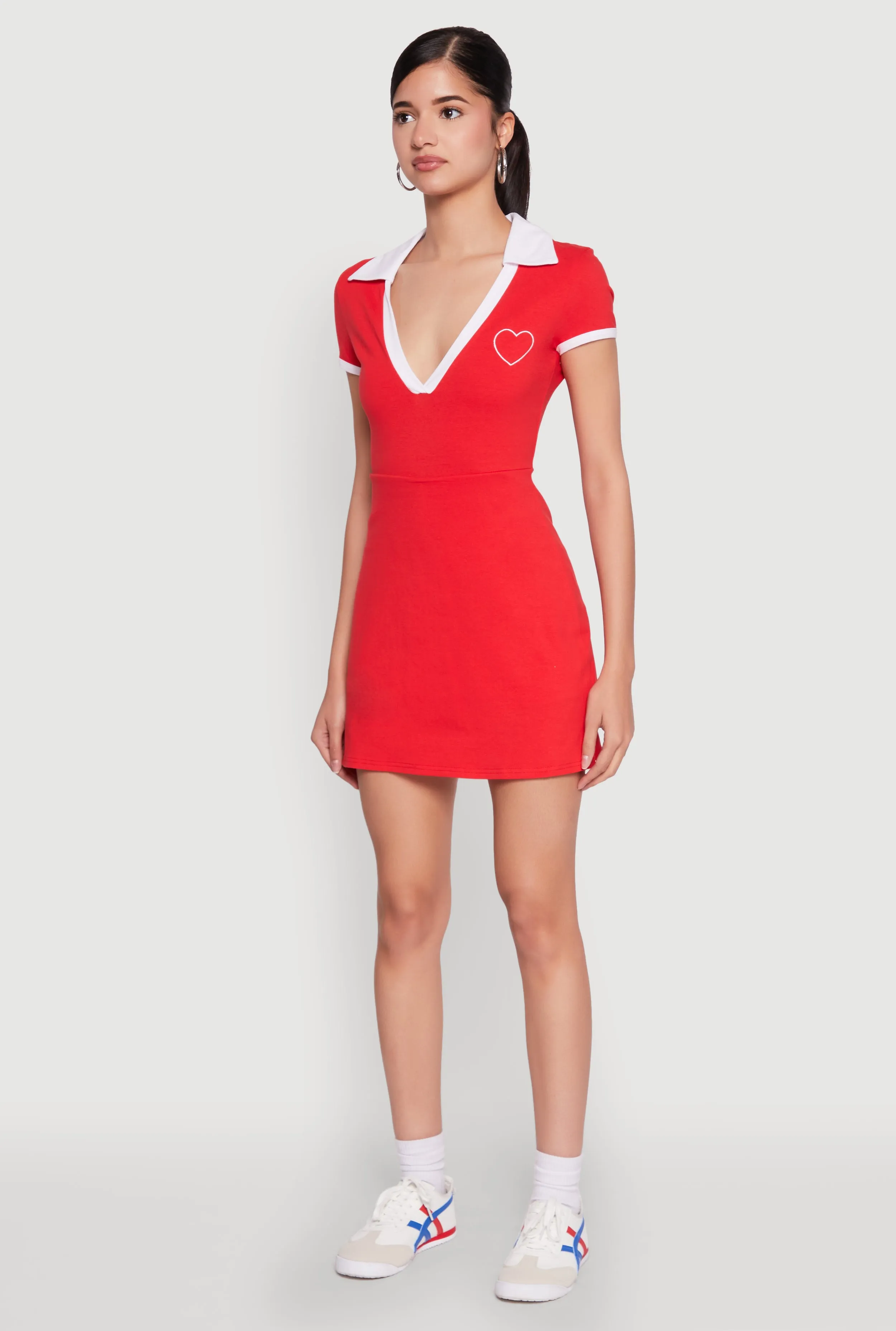 Contrast Trim Johnny Collar Polo Dress sold by Rainbow product image thumbnail 3