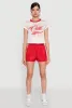 Almost Famous Jersey Mesh Crop Top sold by Rainbow