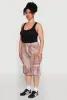 Plus Size Daisy Frayed Hem Denim Cargo Shorts sold by Rainbow