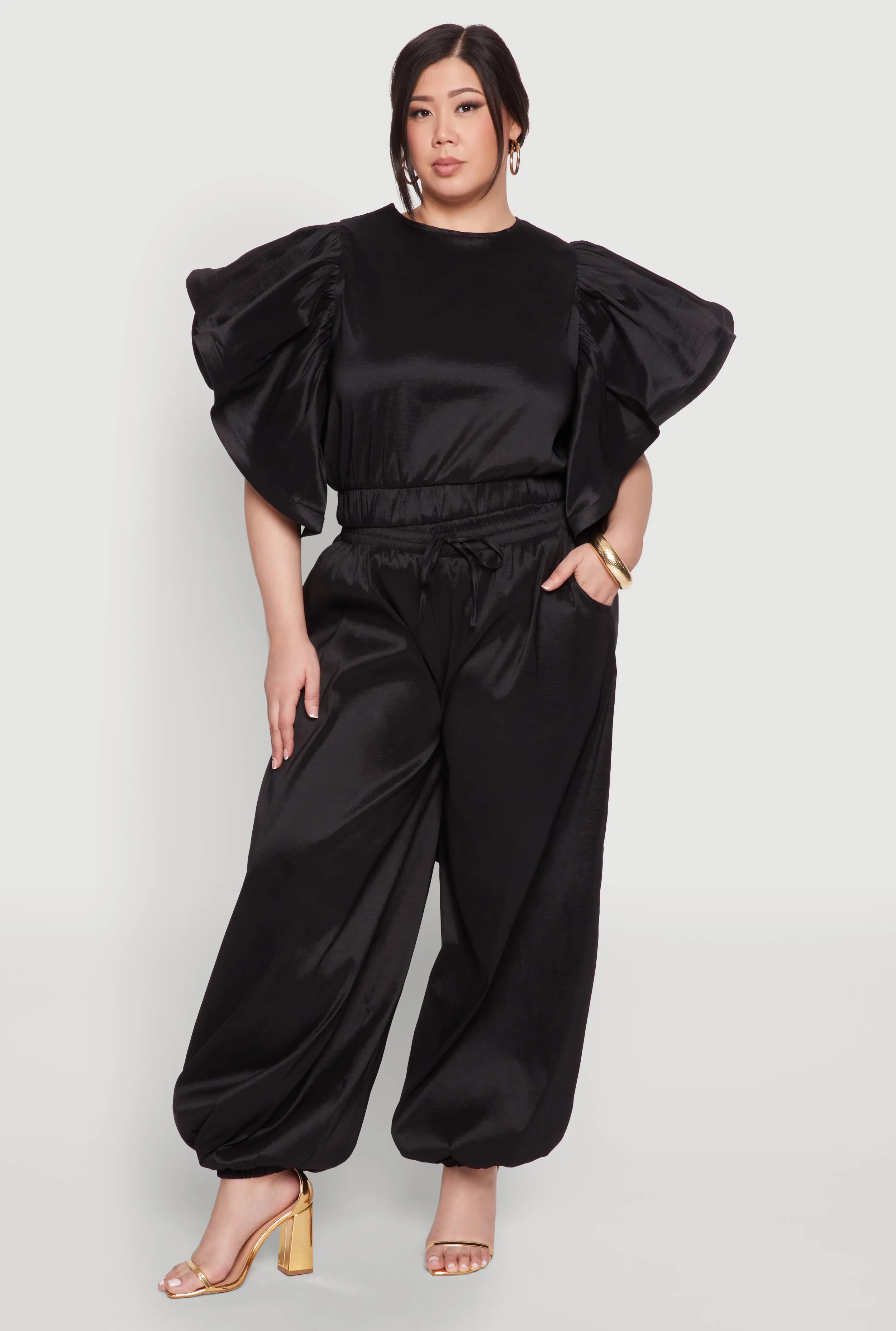 Plus Size Nylon Parachute Pants sold by Rainbow product image thumbnail 2