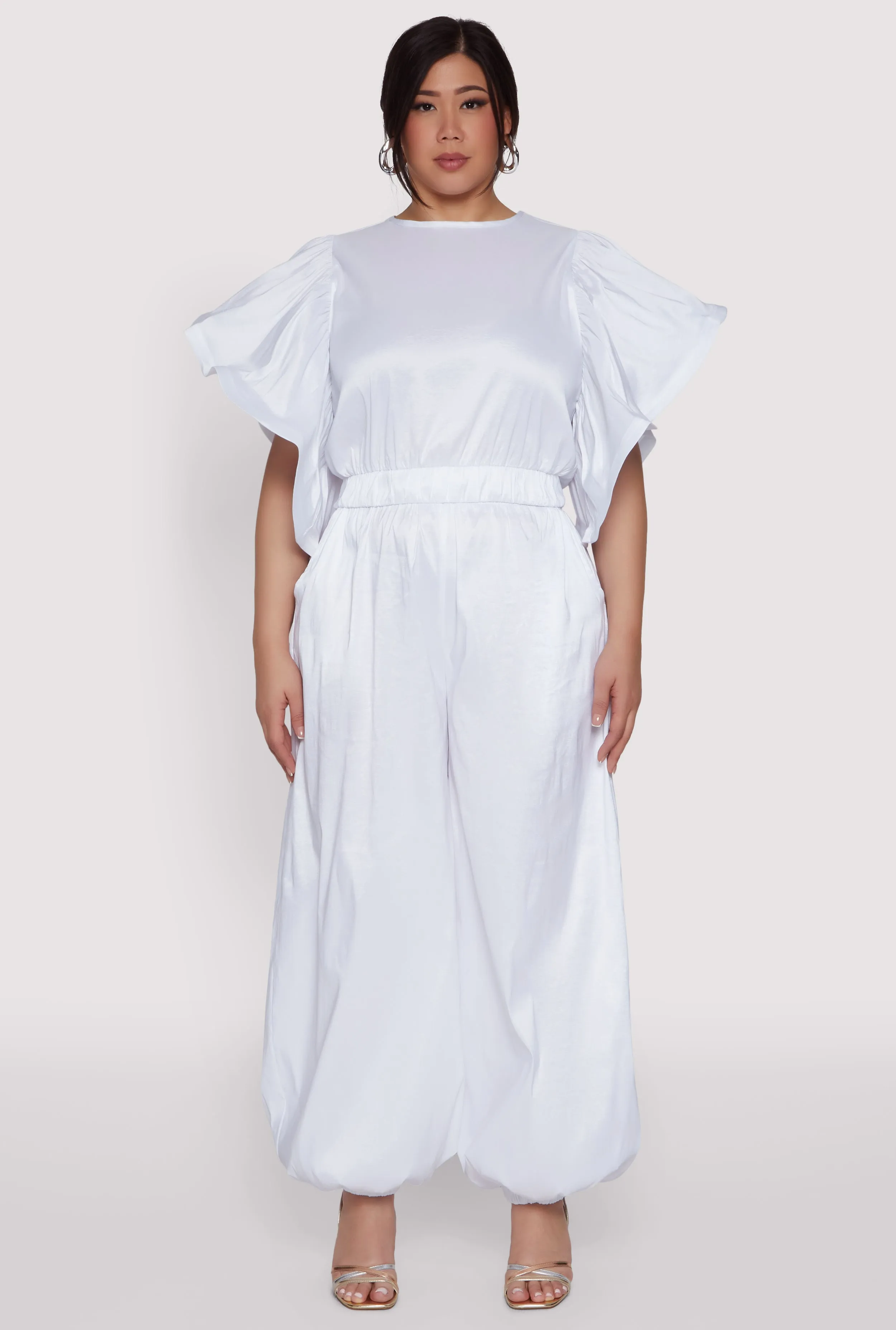 Plus Size Nylon Parachute Pants sold by Rainbow