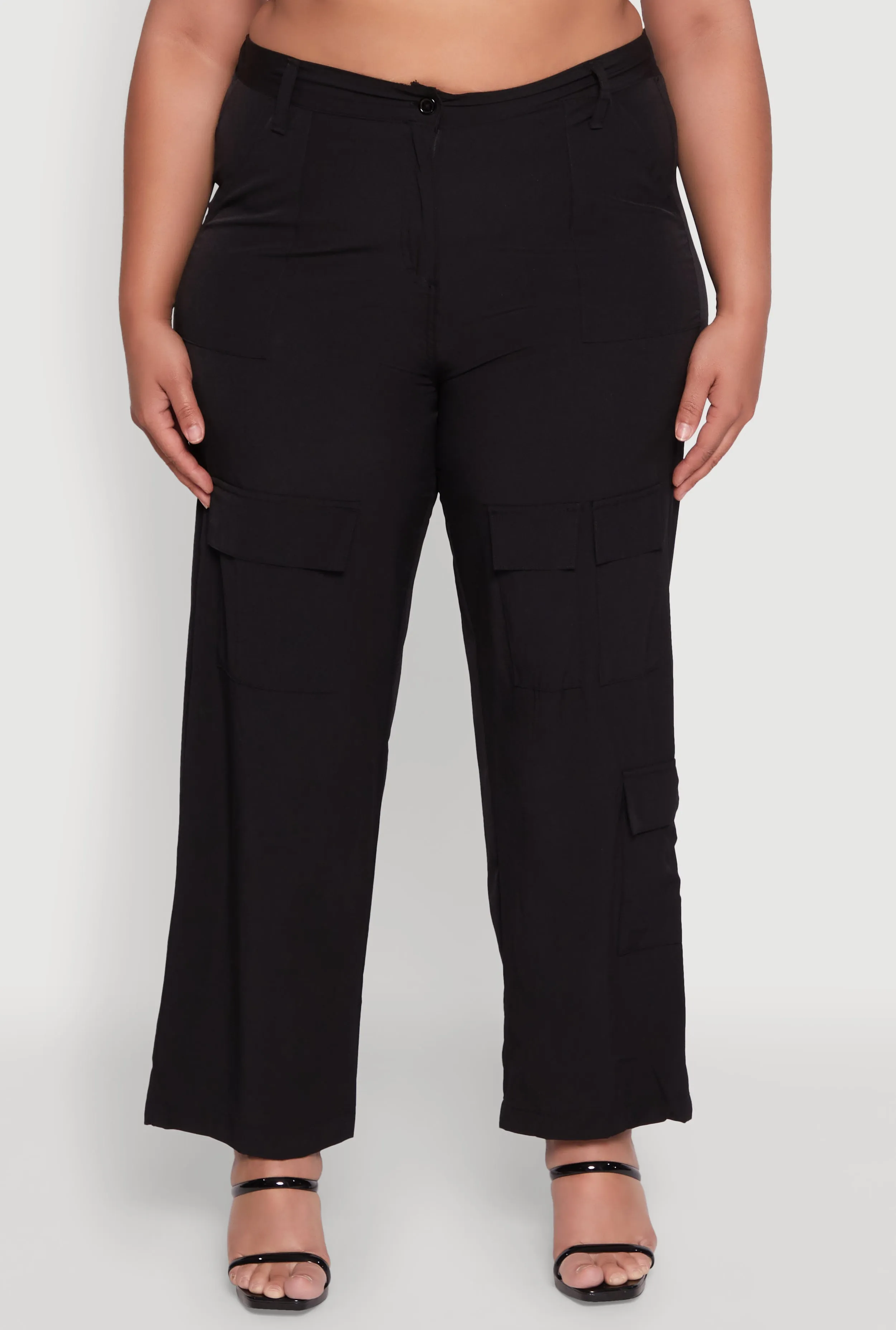 Plus Size Wide Leg Cargo Pants sold by Rainbow product image thumbnail 3