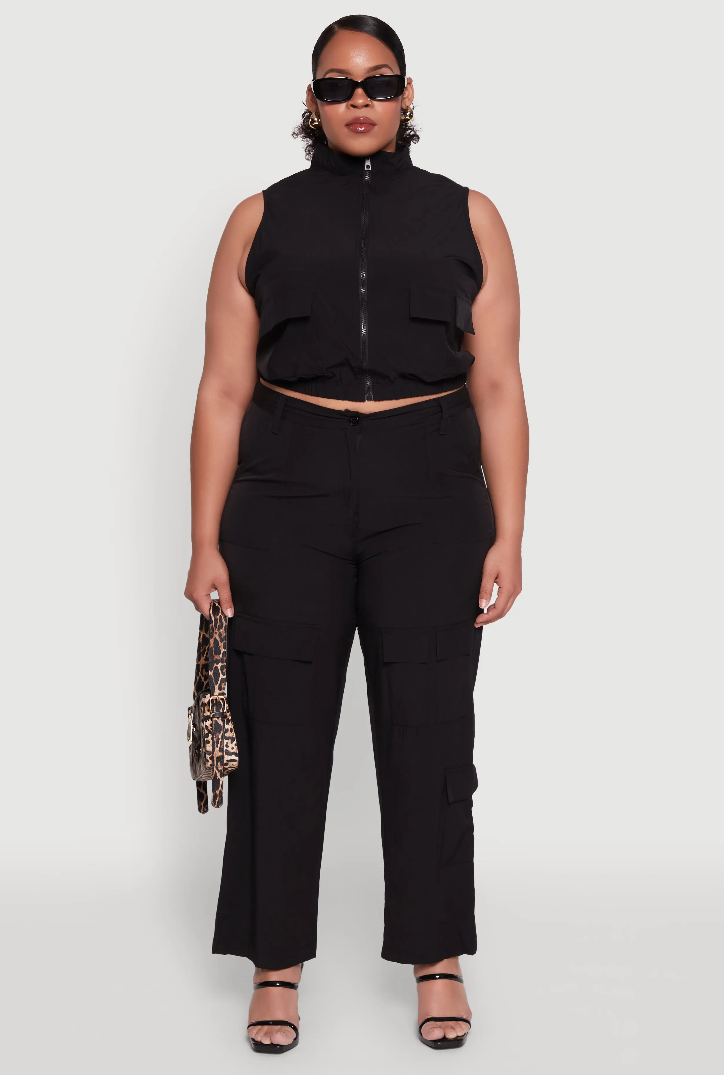 Plus Size Wide Leg Cargo Pants sold by Rainbow product image thumbnail 2