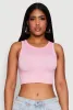 Textured Knit Seamless Cropped Tank Top sold by Rainbow