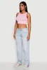 Textured Knit Seamless Cropped Tank Top sold by Rainbow