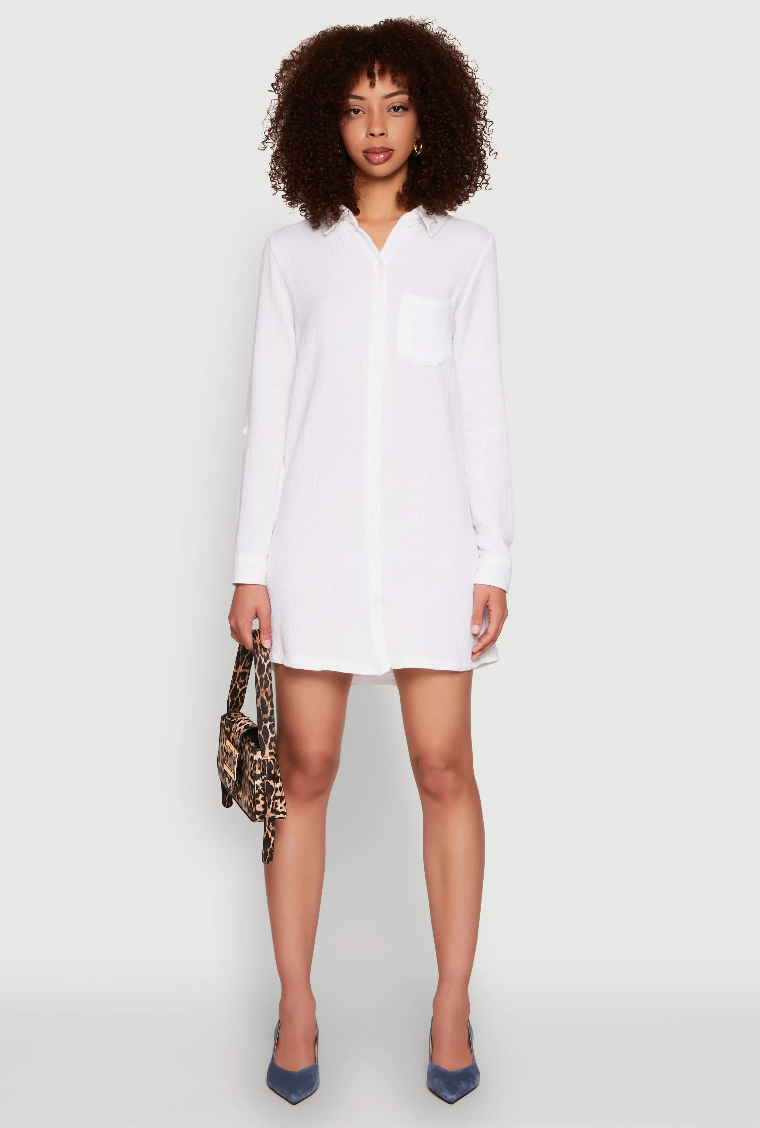 Gauze Knit Shirt Dress sold by Rainbow product image thumbnail 2