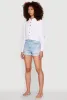 Keyhole Tie Back Long Sleeve Shirt sold by Rainbow