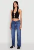 Button Front Cut Out Halter Neck Crop Top sold by Rainbow
