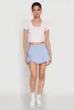 Short Sleeve V Neck Crop Top sold by Rainbow