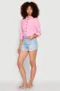 Keyhole Tie Back Long Sleeve Shirt sold by Rainbow