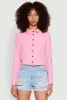 Keyhole Tie Back Long Sleeve Shirt sold by Rainbow