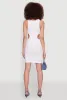 Ribbed Knit Side Cut Out Mini Tank Dress sold by Rainbow