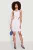 Ribbed Knit Side Cut Out Mini Tank Dress sold by Rainbow