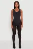 Seamless Mineral Wash V Neck Thong Bodysuit sold by Rainbow