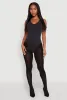 Seamless Mineral Wash V Neck Thong Bodysuit sold by Rainbow