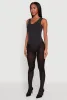 Seamless Mineral Wash V Neck Thong Bodysuit sold by Rainbow