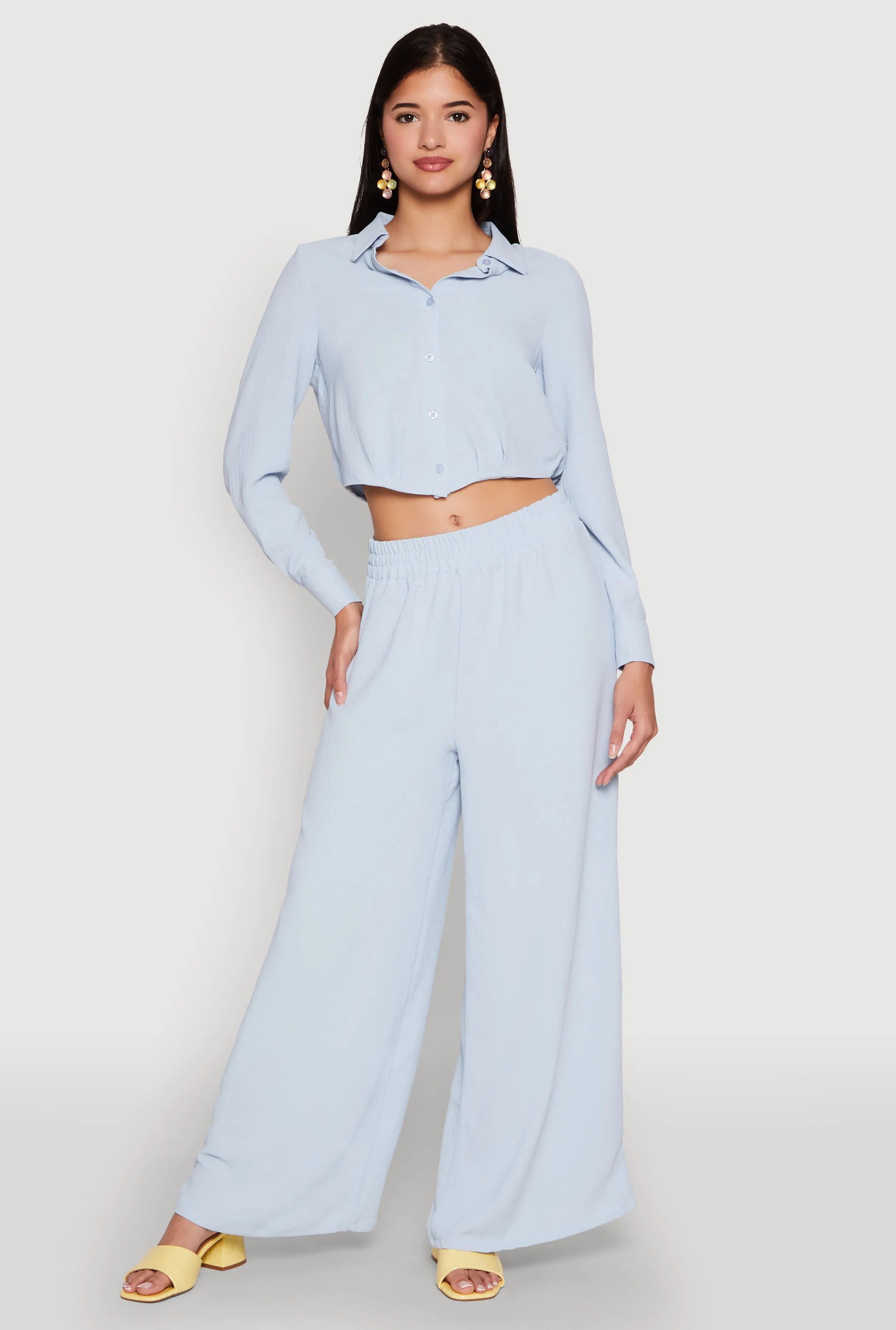 Haute Monde Pleated Cropped Shirt sold by Rainbow product image thumbnail 2