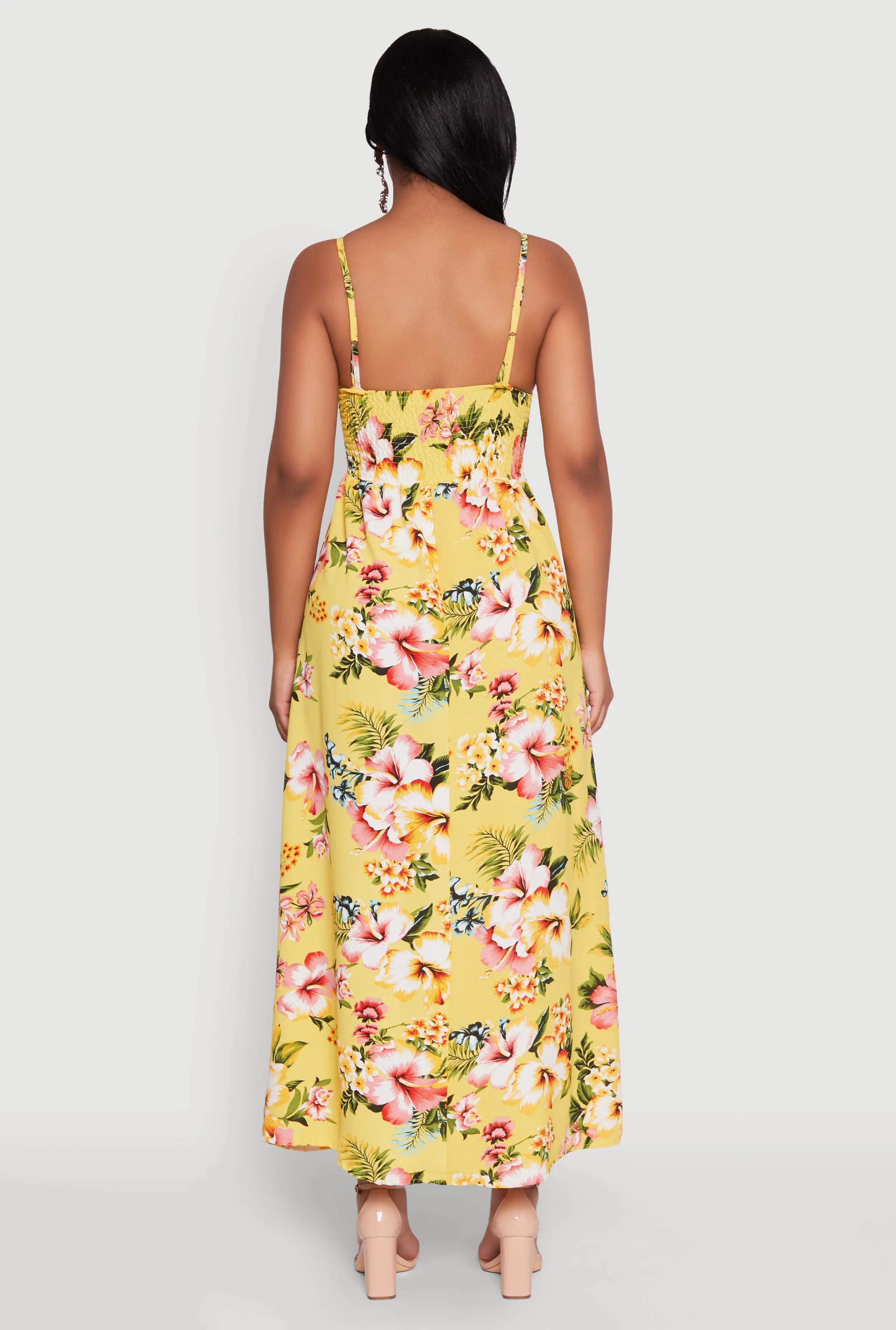Airy Floral V Neck Maxi Dress sold by Rainbow product image thumbnail 5
