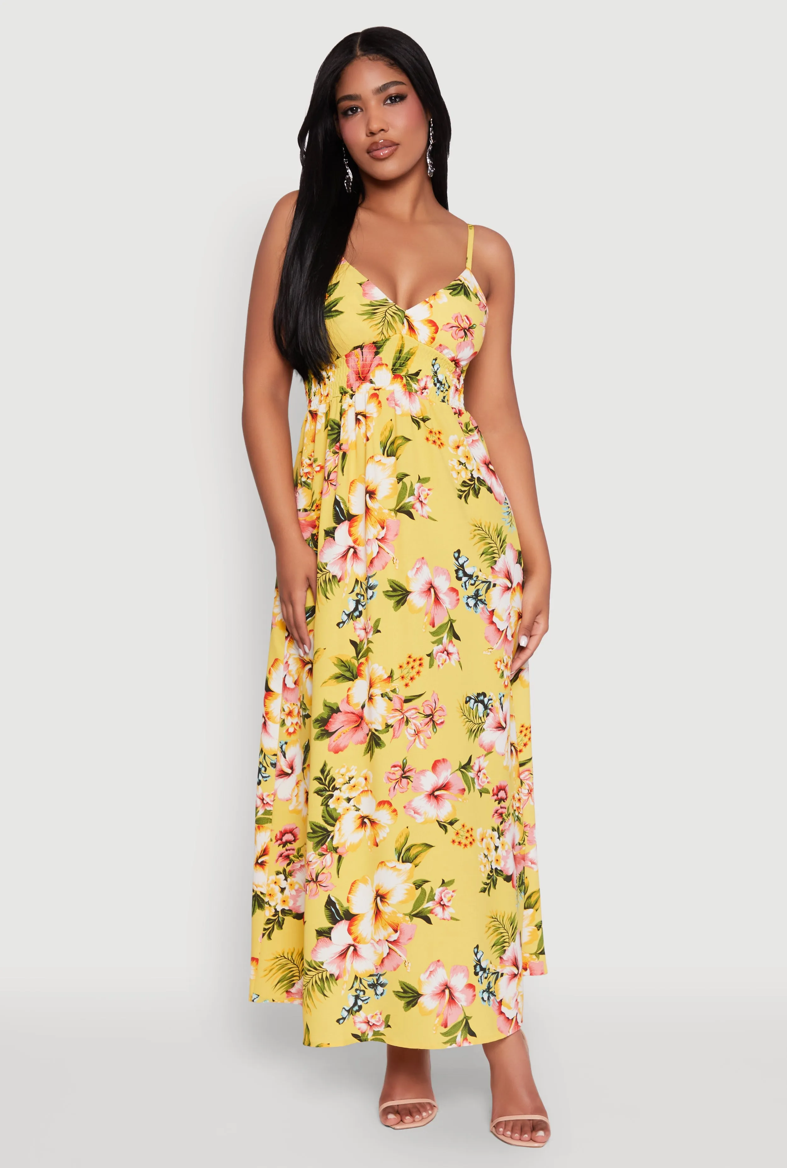 Airy Floral V Neck Maxi Dress sold by Rainbow product image thumbnail 2