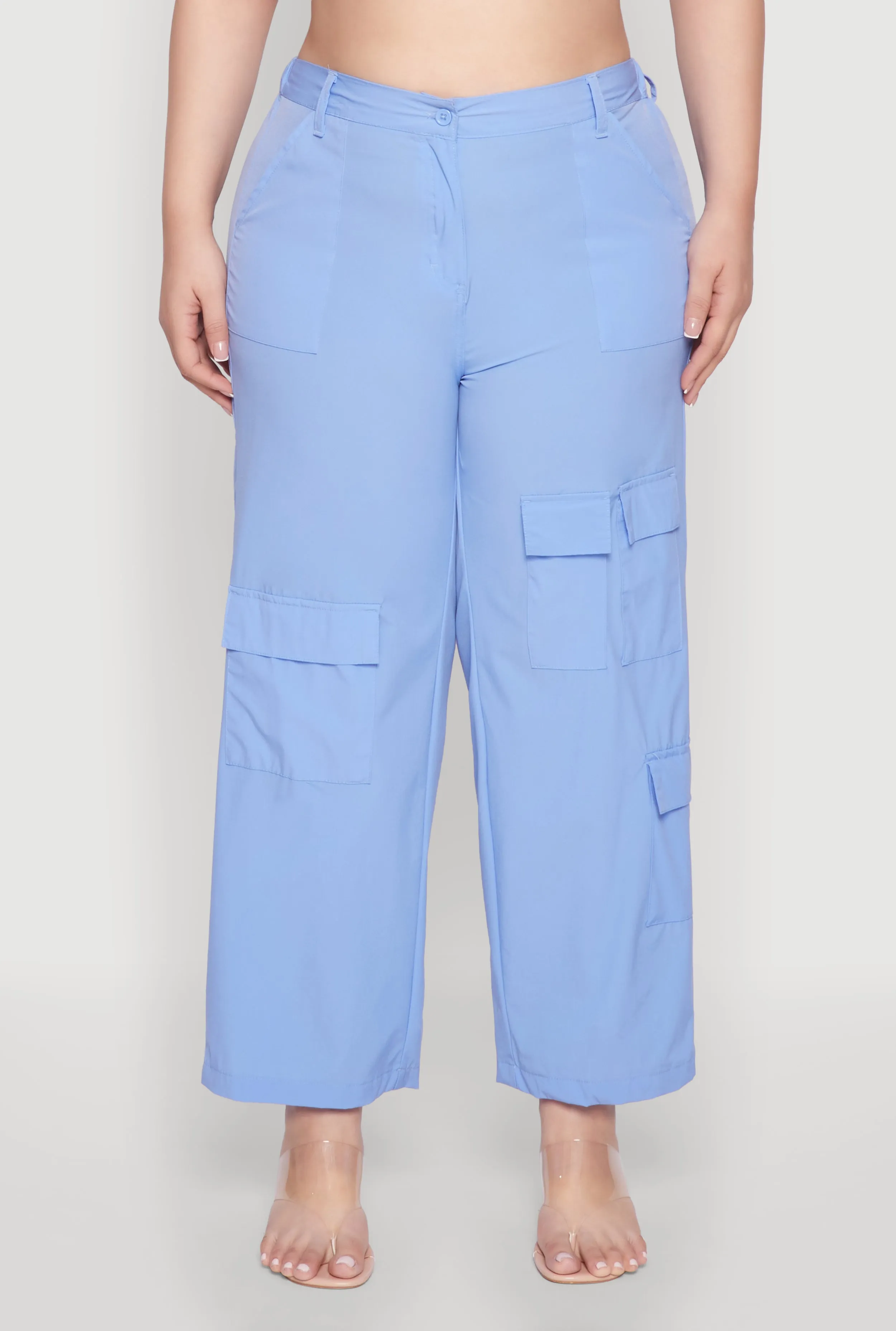 Plus Size Wide Leg Cargo Pants sold by Rainbow product image thumbnail 3