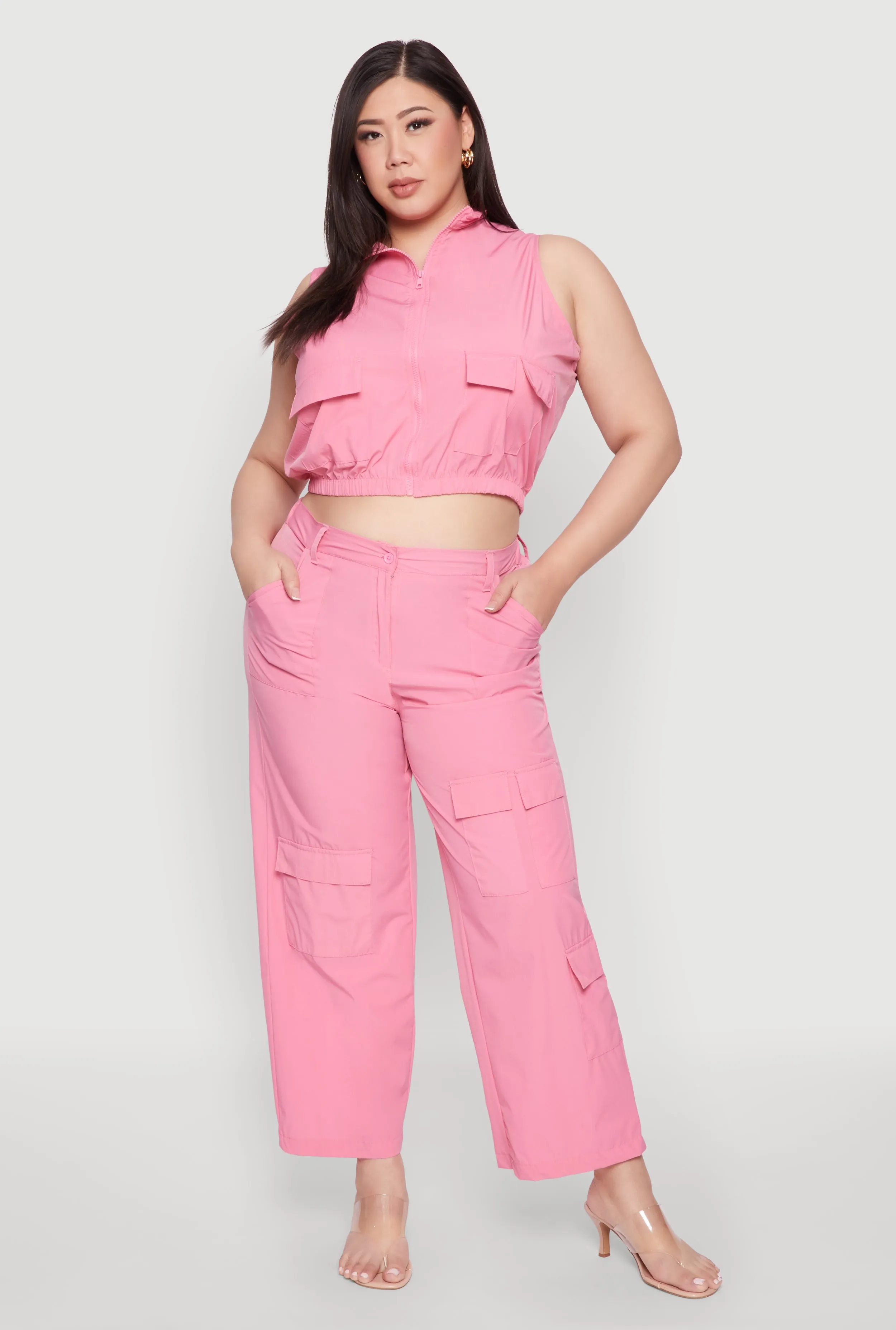 Plus Size Wide Leg Cargo Pants sold by Rainbow product image thumbnail 2