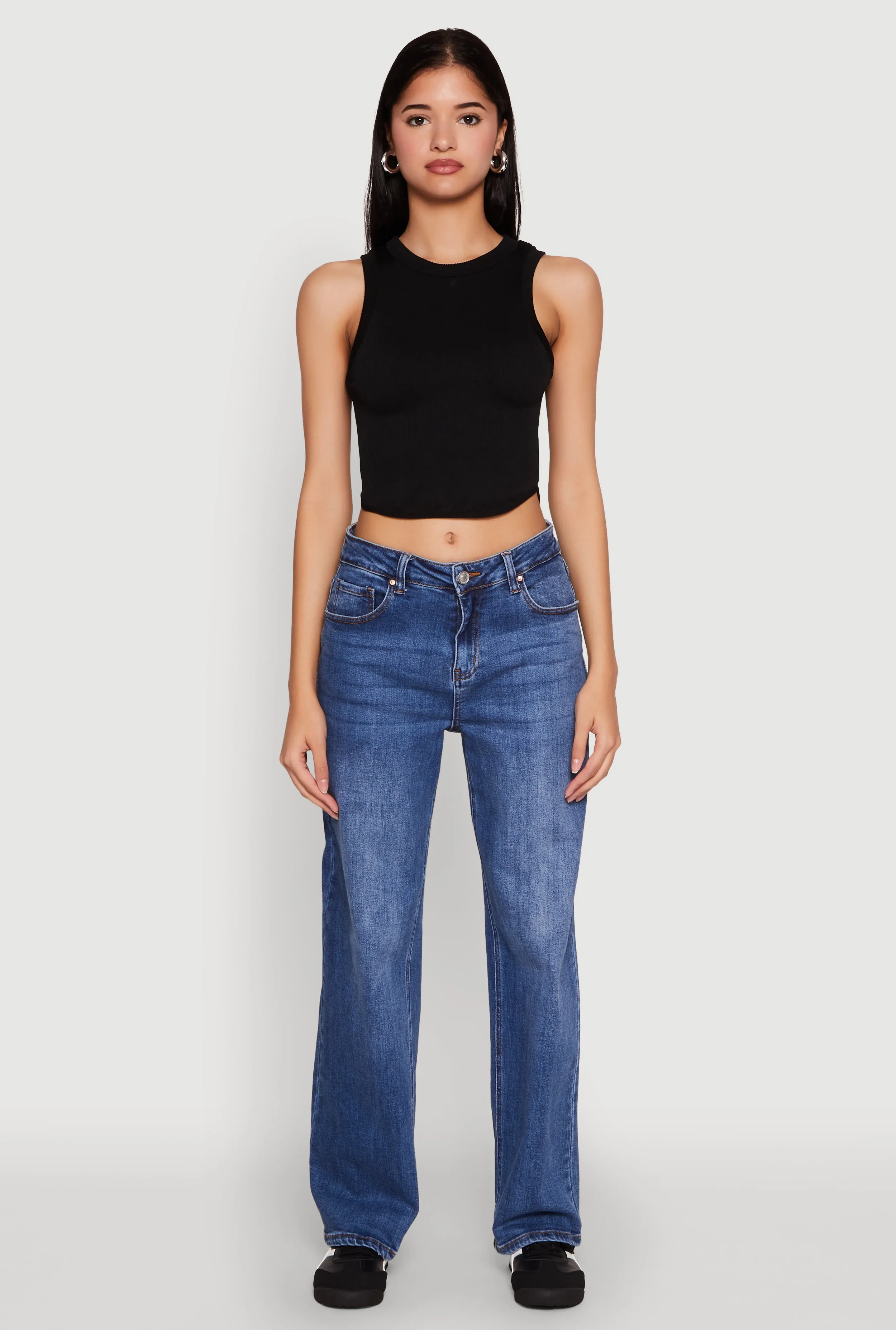 Seamless Crew Neck Cropped Tank Top sold by Rainbow