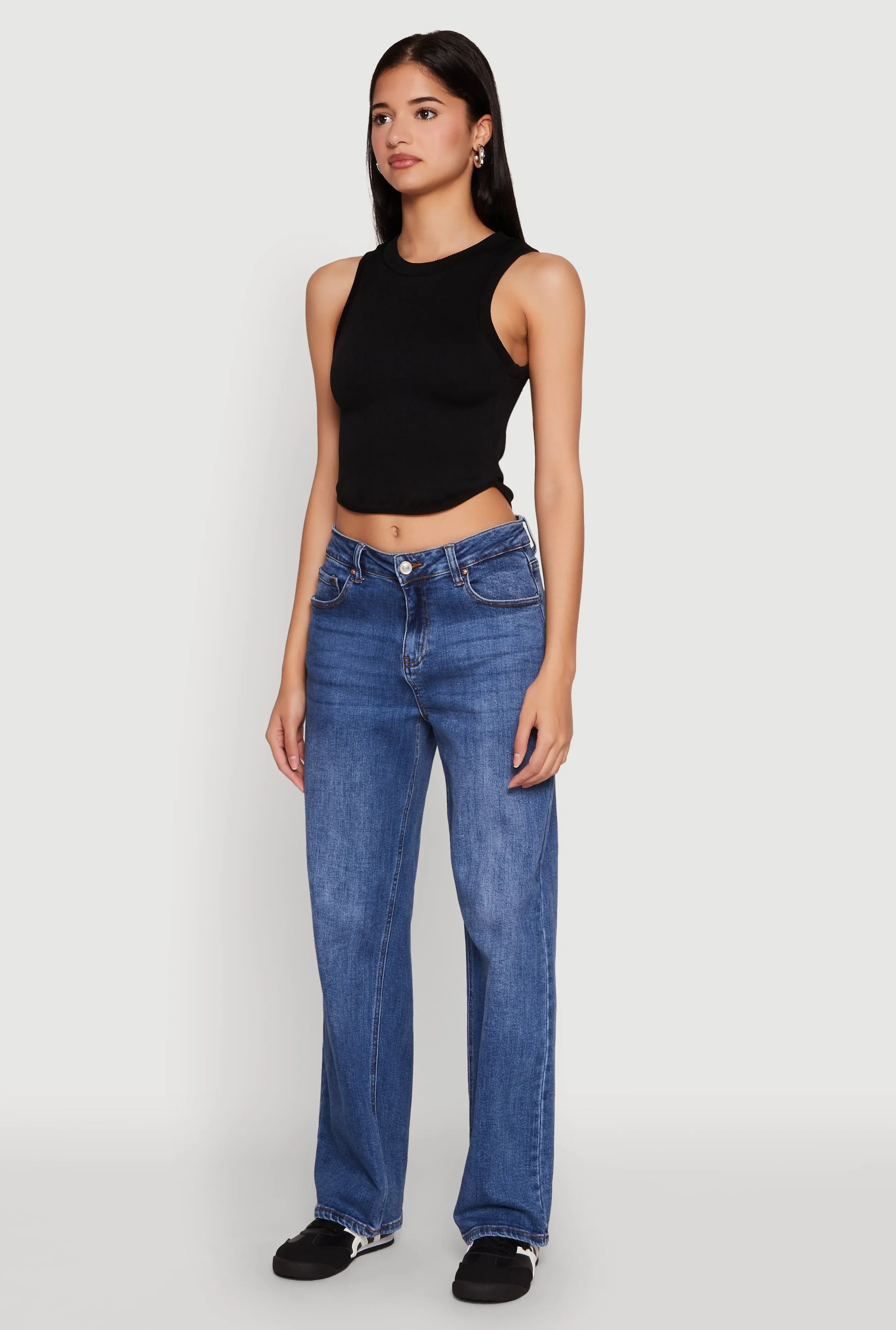 Seamless Crew Neck Cropped Tank Top sold by Rainbow product image thumbnail 5