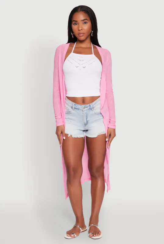Gauze Knit Long Sleeve Duster sold by Rainbow