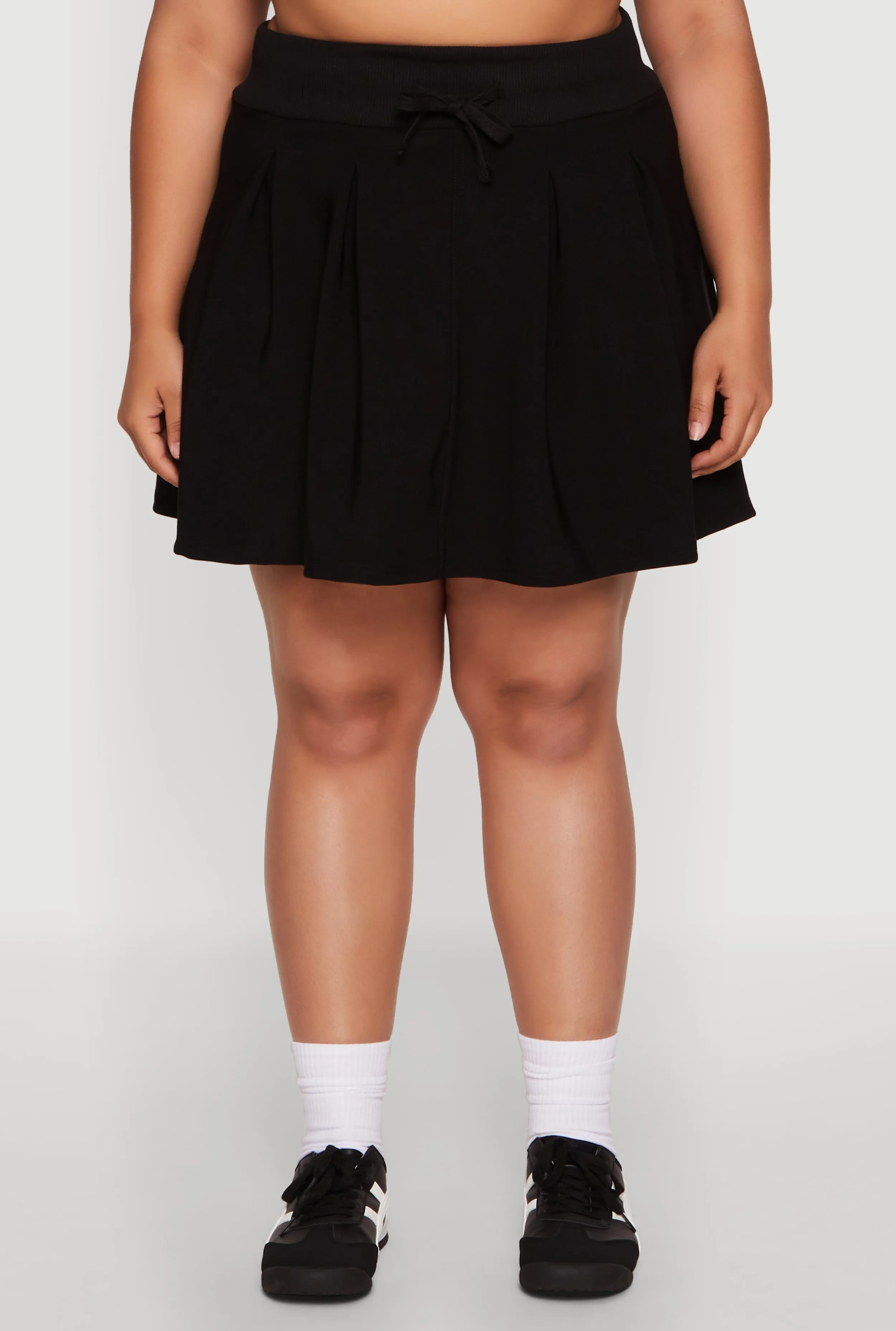 Plus Size Pleated High Waisted Circle Skirt sold by Rainbow product image thumbnail 5