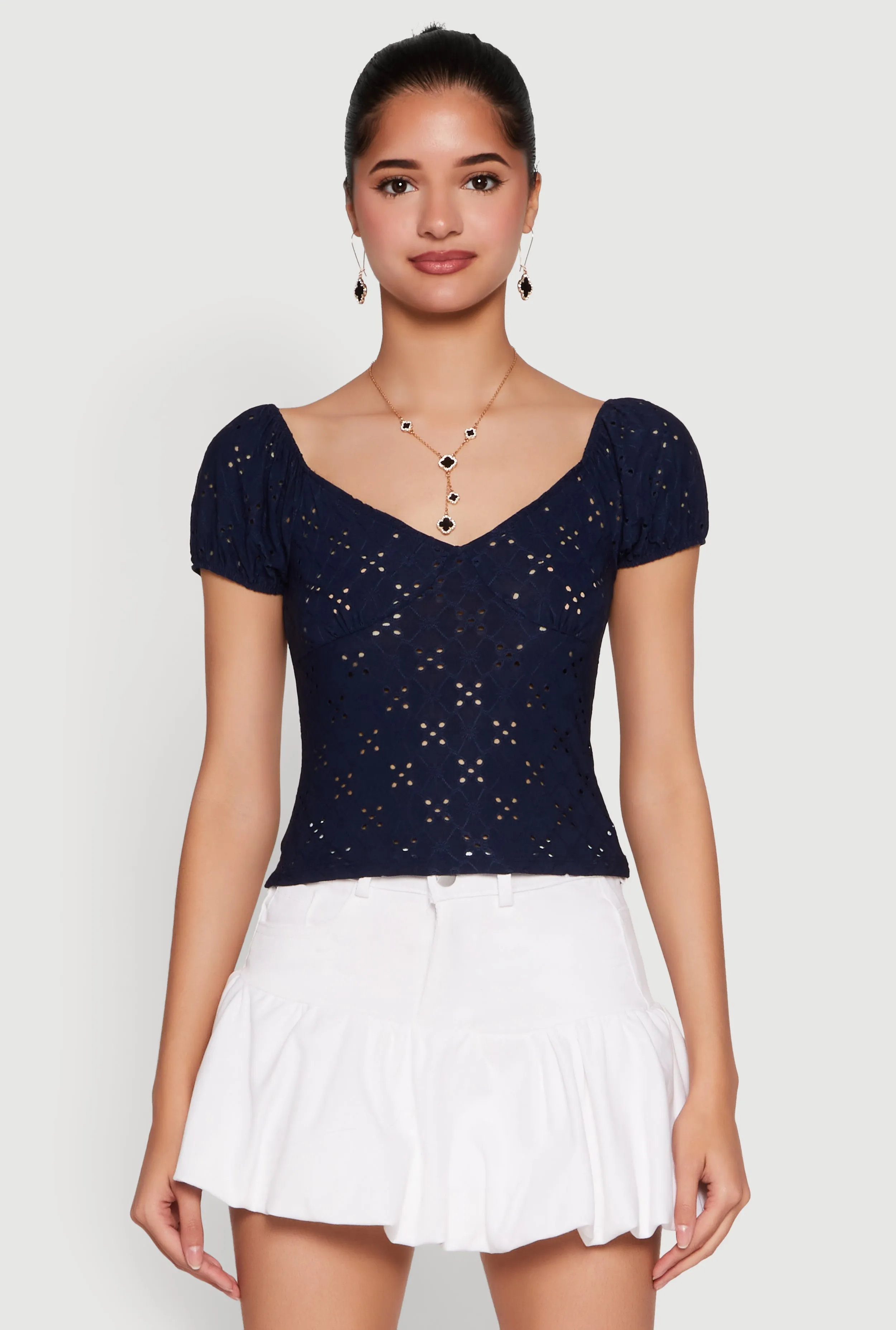 Eyelet Knit Top sold by Rainbow product image thumbnail 2
