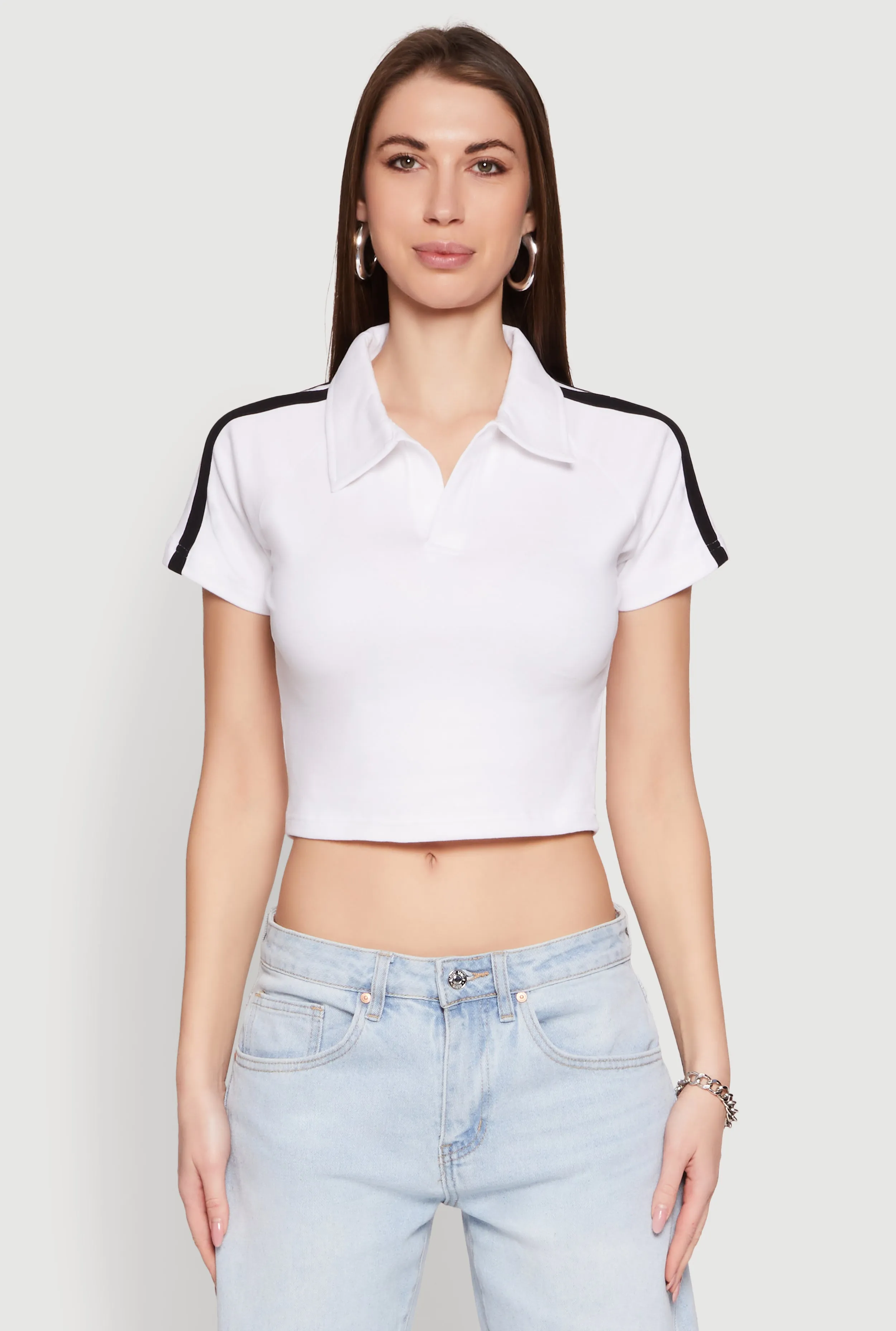 Since 1984 Graphic Cropped Polo Shirt sold by Rainbow product image thumbnail 2