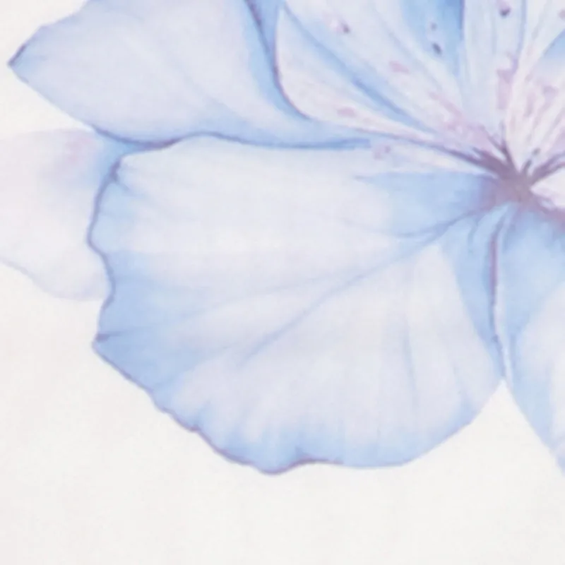 Iris Mesh Floral Print Ruched Crop Top sold by Rainbow product image thumbnail 4