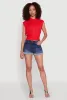Sleeveless Cropped Button Front Shirt sold by Rainbow