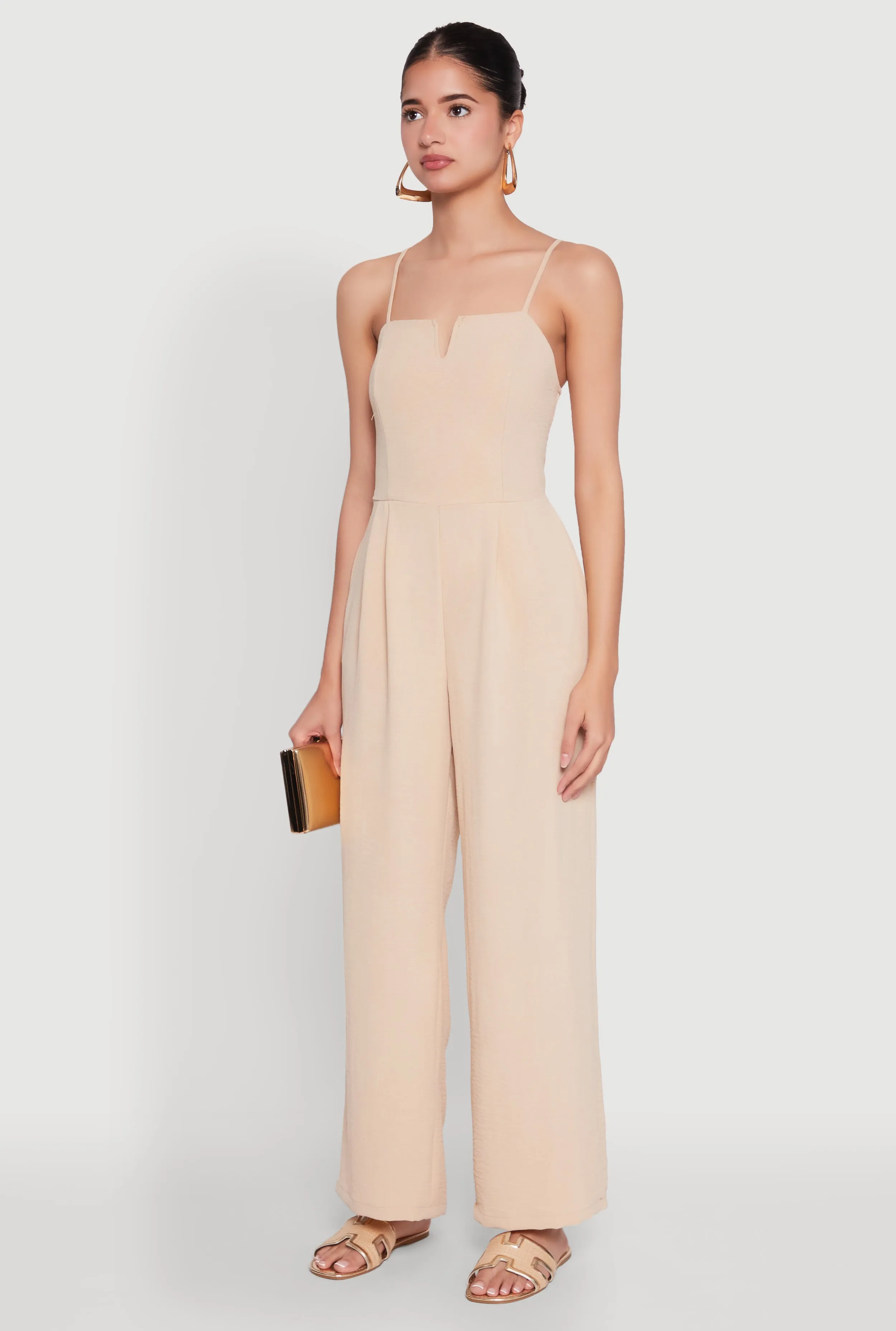 Crepe Knit Pleated Jumpsuit sold by Rainbow product image thumbnail 3
