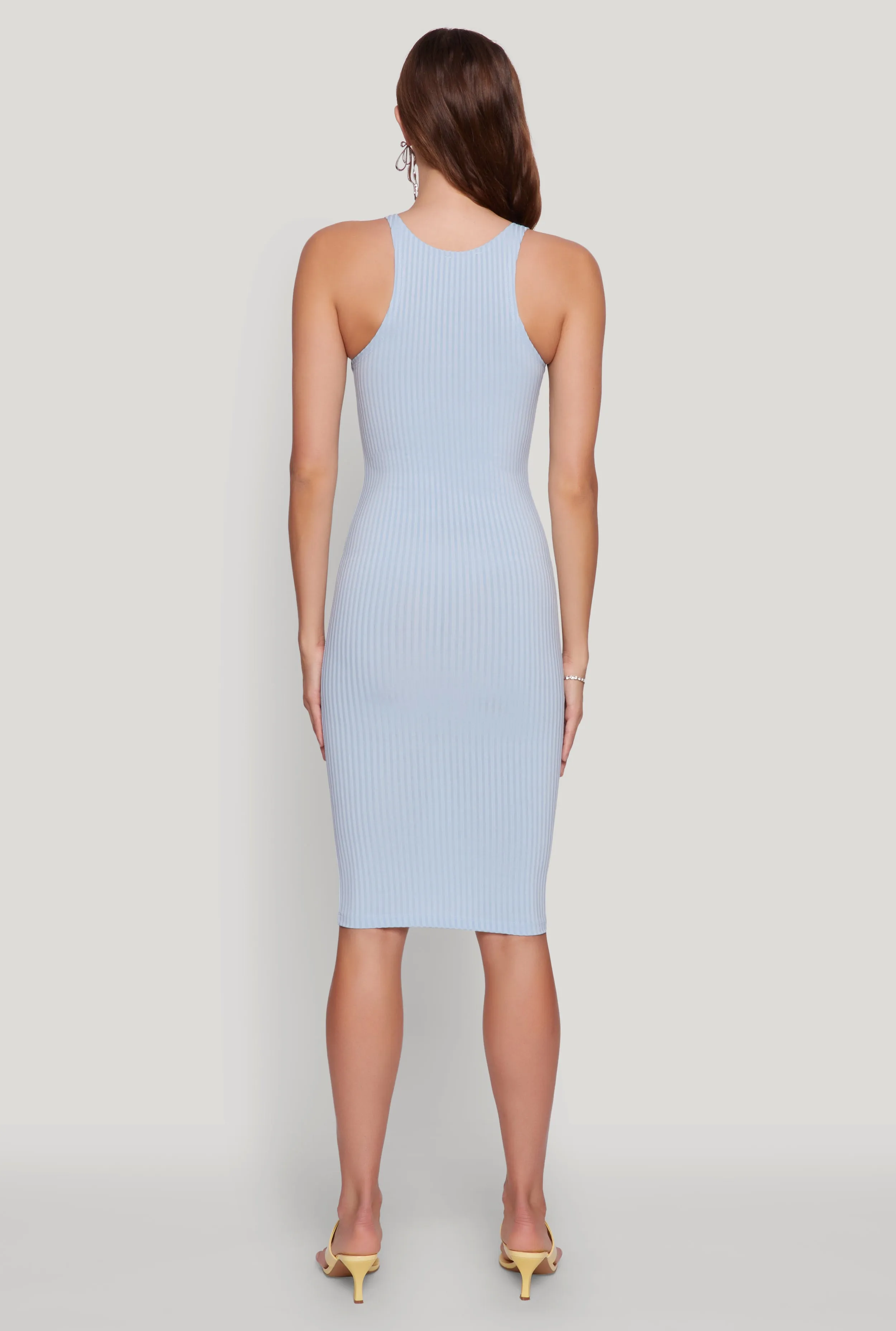 Ribbed Knit Midi Tank Dress sold by Rainbow product image thumbnail 5