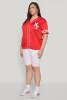 Plus Size New York Patch Baseball Jersey sold by Rainbow