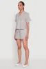 Gauze Knit Striped Shirt sold by Rainbow