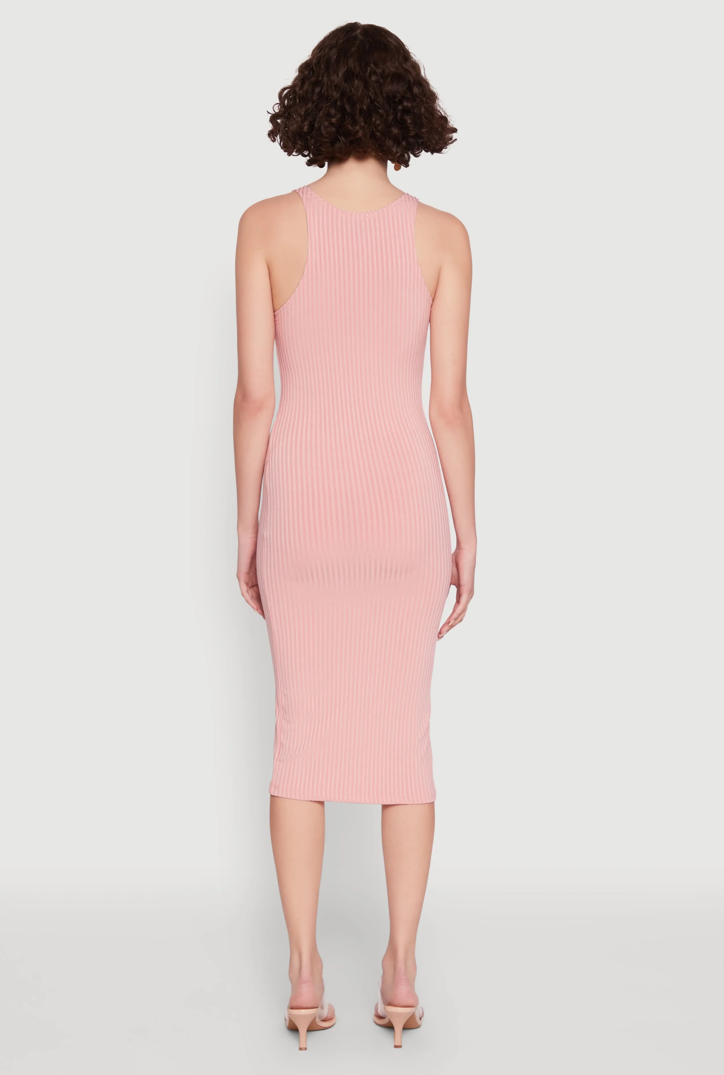 Ribbed Knit Midi Tank Dress sold by Rainbow product image thumbnail 5