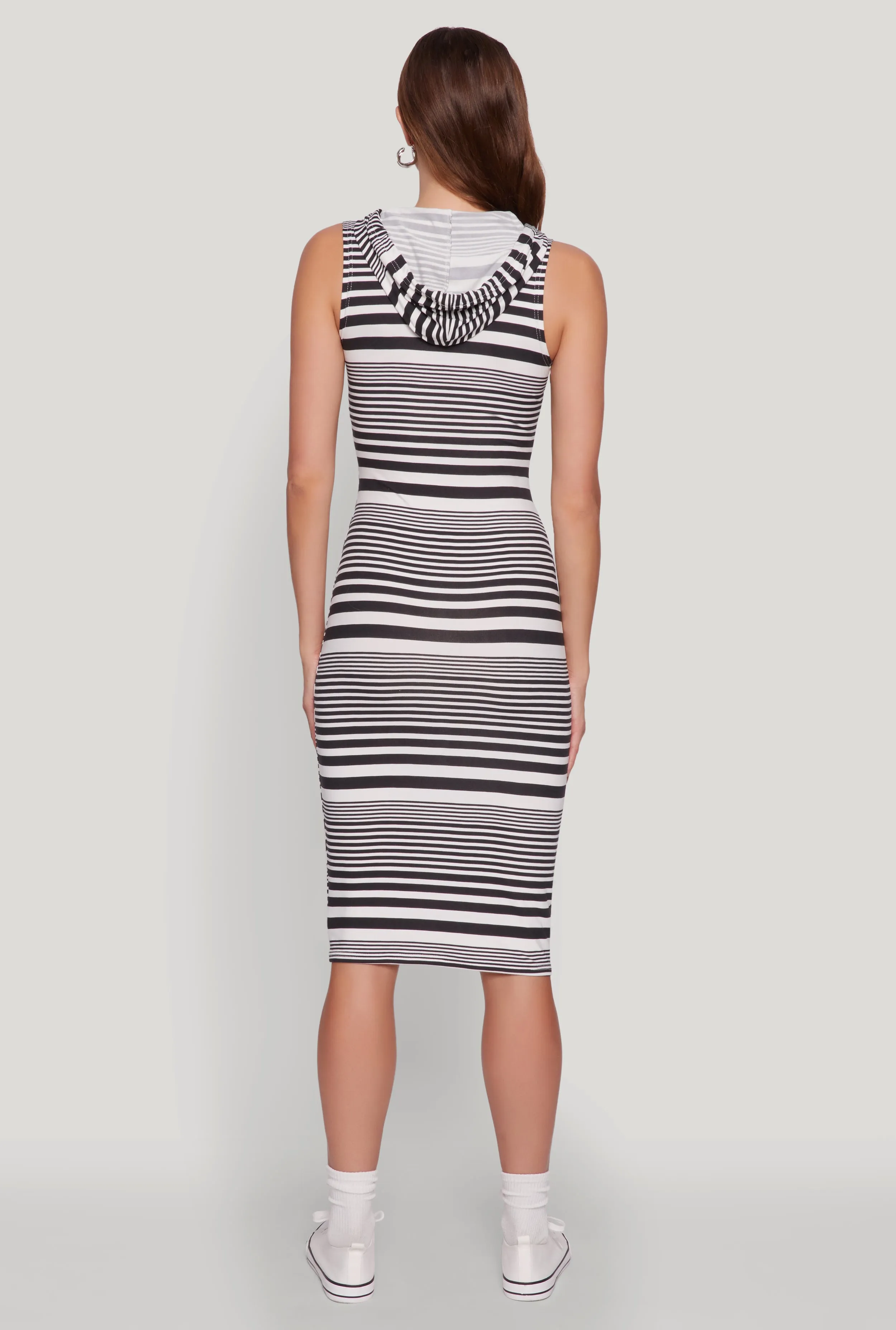 Striped Hooded Tank Dress sold by Rainbow product image thumbnail 5