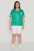 Plus Size New York Patch Baseball Jersey sold by Rainbow