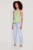 Gauze Knit Halter Peplum Top sold by Rainbow