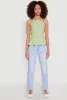 Gauze Knit Halter Peplum Top sold by Rainbow