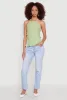 Gauze Knit Halter Peplum Top sold by Rainbow