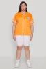 Plus Size New York Patch Baseball Jersey sold by Rainbow