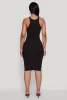 Ribbed Knit Midi Tank Dress sold by Rainbow