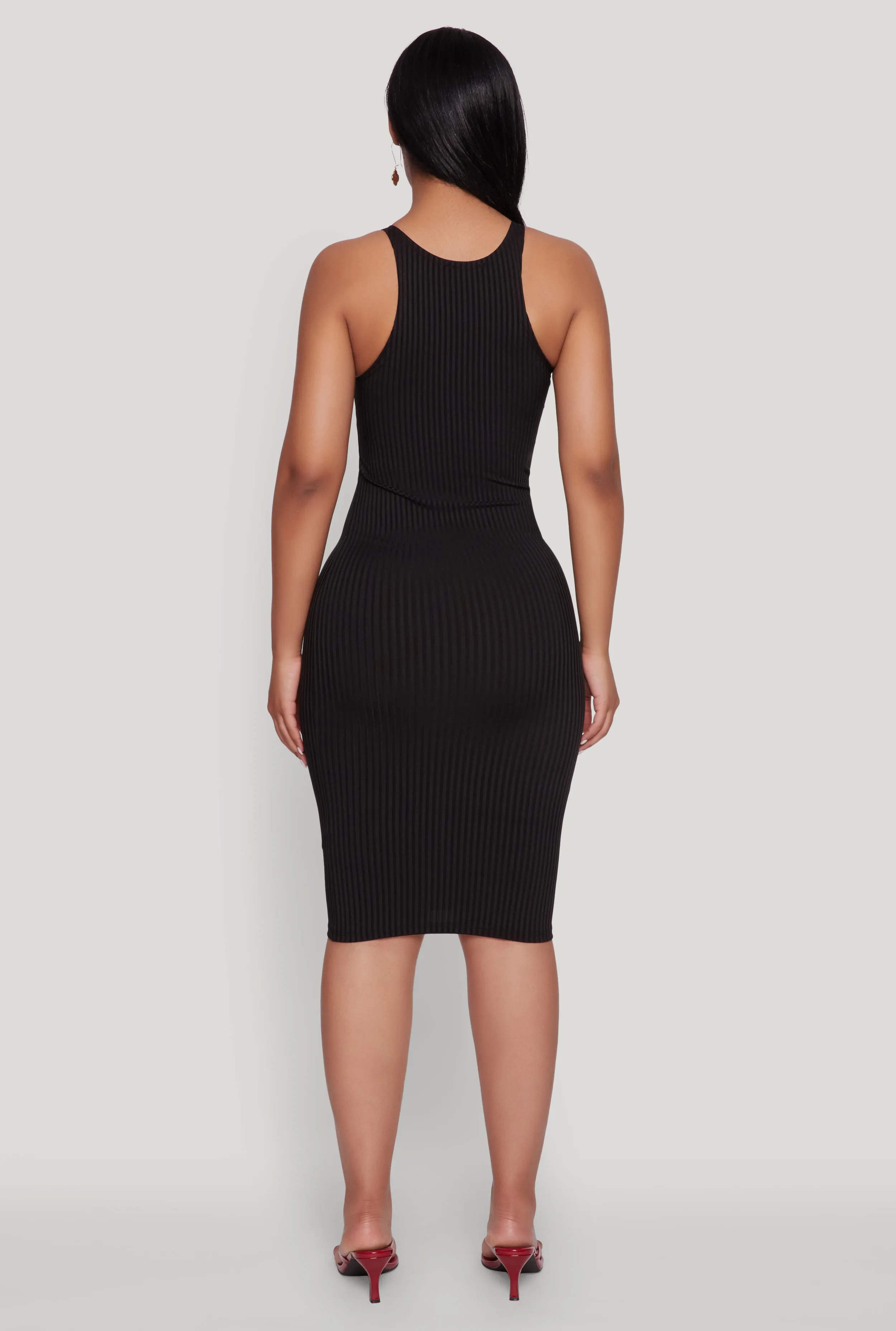 Ribbed Knit Midi Tank Dress sold by Rainbow product image thumbnail 5