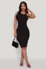Ribbed Knit Midi Tank Dress sold by Rainbow
